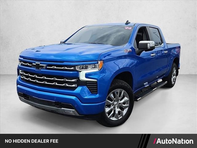 Riptide Blue Metallic 2026 Chevrolet Silverado 1500 Pickup Truck Four-Wheel Drive Automatic