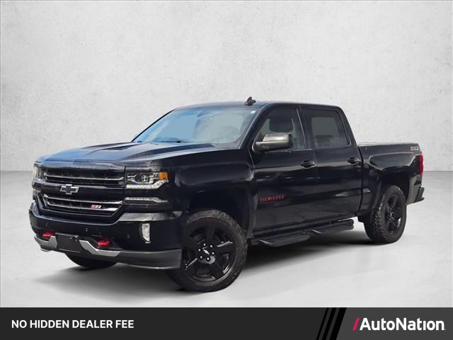 Black 2017 Chevrolet Silverado 1500 Pickup Truck Four-Wheel Drive 8-Speed Automatic