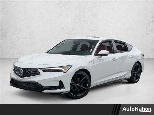 Platinum White Pearl 2026 Acura Integra FWD with A-SPEC Package Sedan Front-Wheel Drive Continuously Variable Transmission