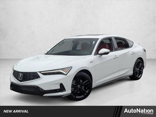 Platinum White Pearl 2026 Acura Integra FWD with Technology and A-SPEC Package Sedan Front-Wheel Drive Continuously Variable Transmission