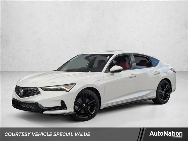 Platinum White Pearl 2026 Acura Integra FWD with Technology and A-SPEC Package Sedan Front-Wheel Drive Continuously Variable Transmission