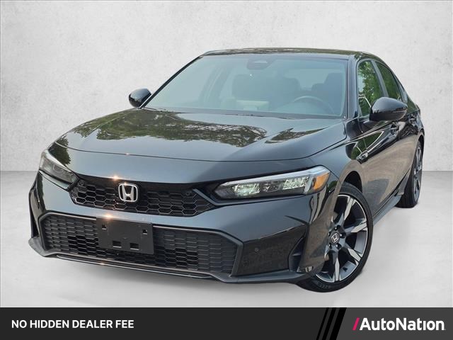 Crystal Black Pearl 2026 Honda Civic Hybrid Hatchback Front-Wheel Drive Automatic