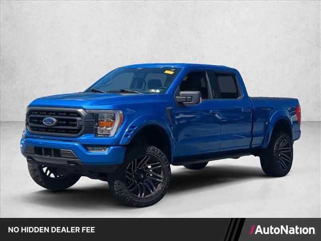 Velocity Blue Metallic 2021 Ford F-150 Pickup Truck Four-Wheel Drive Automatic