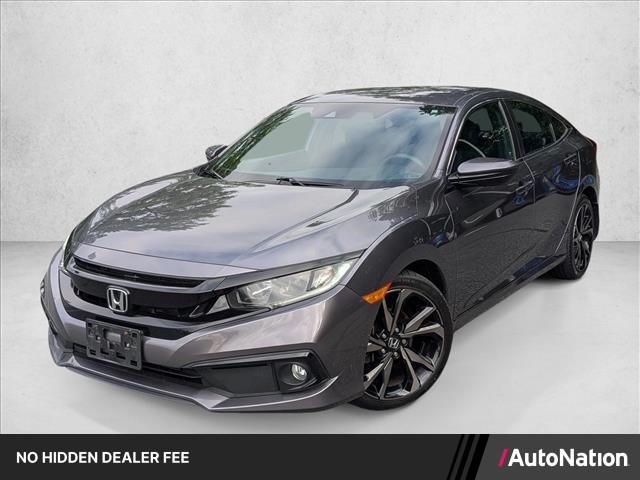 Gray (Modern Steel Metal) 2020 Honda Civic Sport Sedan FWD Sedan Front-Wheel Drive Automatic