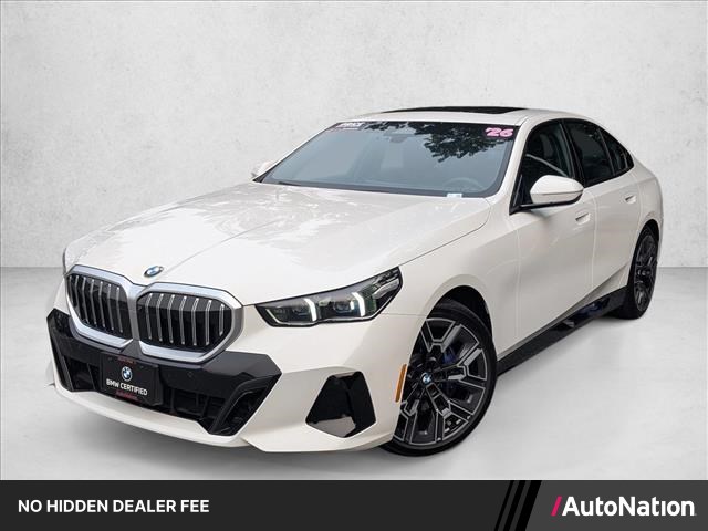 Alpine White 2026 BMW 5 Series Sedan All-Wheel Drive Automatic