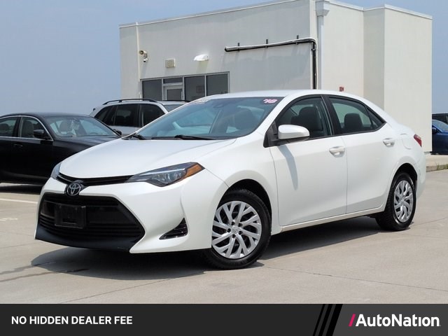 White (Blizzard Pearl) 2018 Toyota Corolla Sedan Front-Wheel Drive Automatic