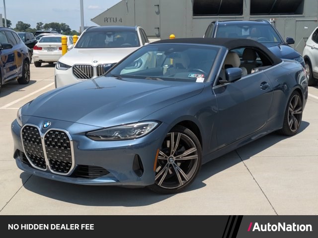 Arctic Race Blue Metallic 2021 BMW 4 Series Convertible Rear-Wheel Drive Automatic