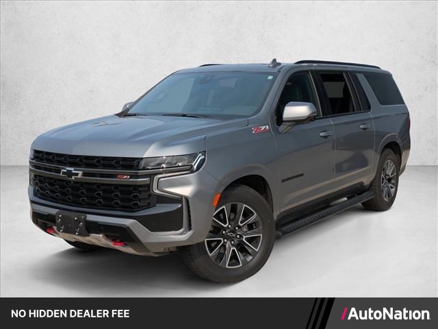 Gray (Satin Steel Metallic) 2021 Chevrolet Suburban SUV / Crossover Four-Wheel Drive Automatic