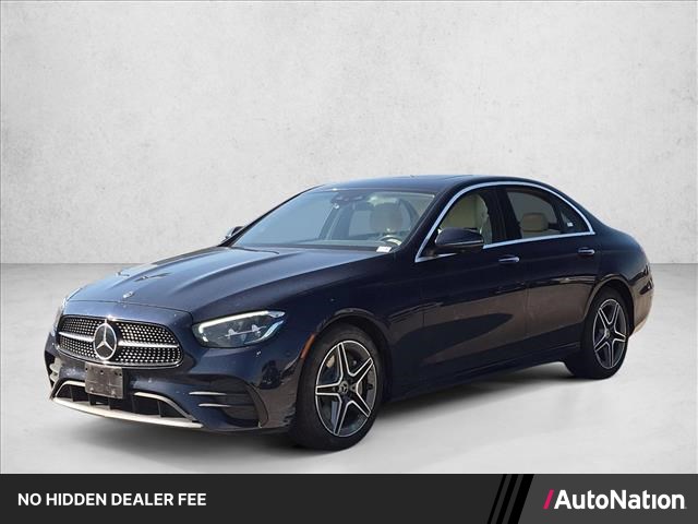 Lunar Blue Metallic 2021 Mercedes-Benz E-Class Sedan All-Wheel Drive Automatic