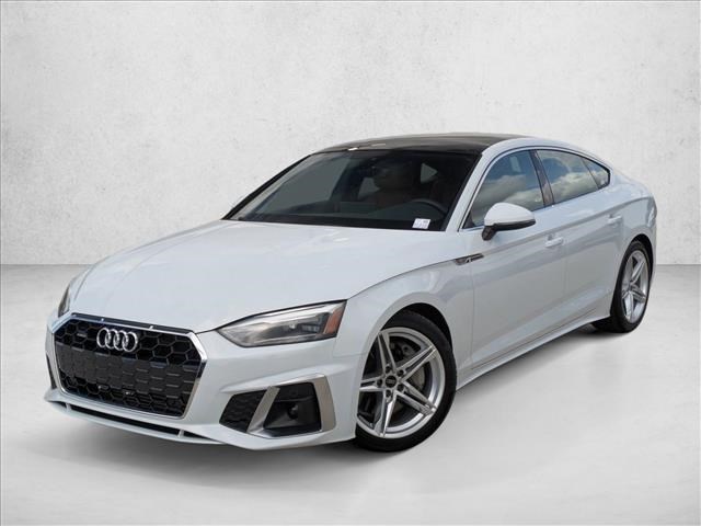Glacier White Metallic 2022 Audi A5 Sportback 45 TFSI quattro Premium S Line AWD Sedan All-Wheel Drive Automatic