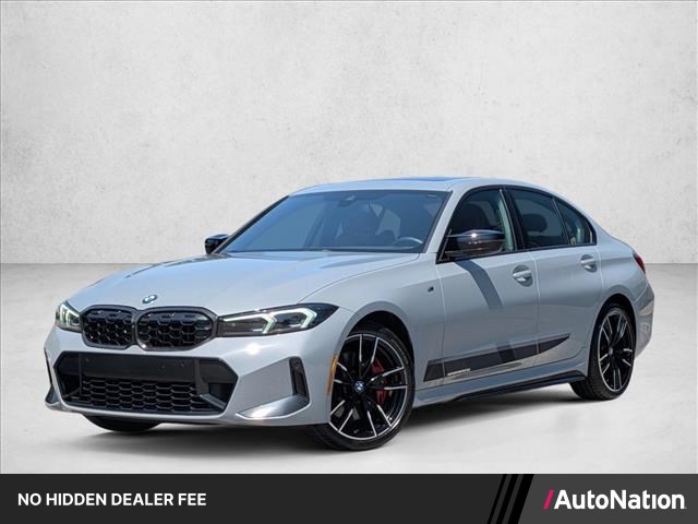 Gray (Brooklyn Grey Metallic) 2024 BMW 3 Series Sedan All-Wheel Drive Automatic