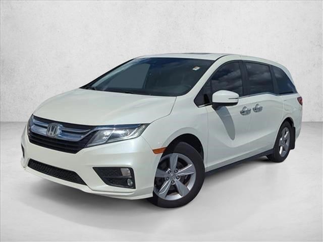 White 2019 Honda Odyssey EX-L FWD Minivan Front-Wheel Drive Automatic