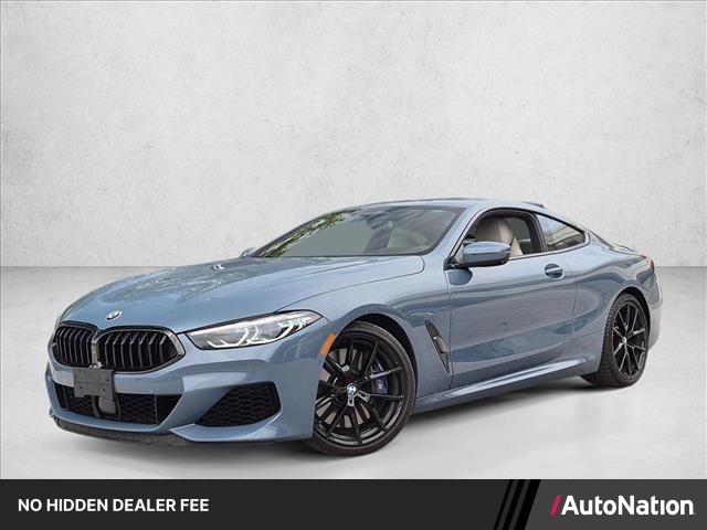 Barcelona Blue Metallic 2019 BMW 8 Series Coupe All-Wheel Drive Automatic