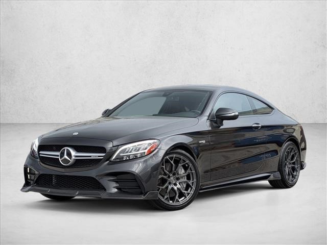 Gray (Graphite Grey Metallic) 2019 Mercedes-Benz C-Class AMG C 43 Coupe 4MATIC Coupe All-Wheel Drive Automatic