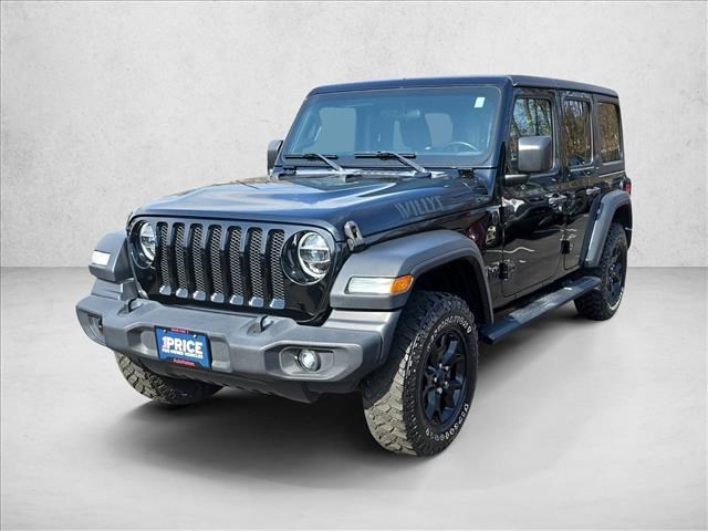 Black Clearcoat 2020 Jeep Wrangler Unlimited Willys 4WD SUV / Crossover Four-Wheel Drive 8-Speed Automatic