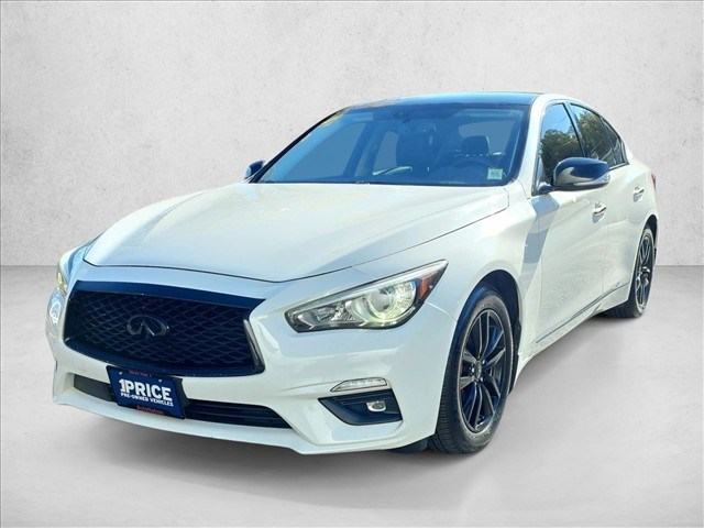 White 2021 INFINITI Q50 Sedan All-Wheel Drive 7-Speed Automatic