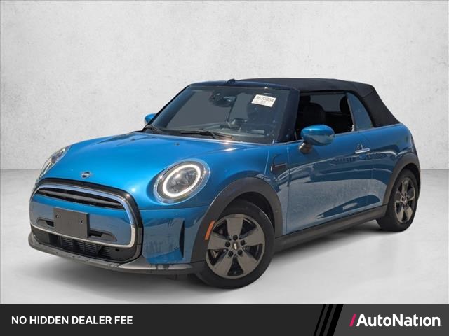 Island Blue Metallic 2024 MINI Cooper Convertible Front-Wheel Drive Automatic