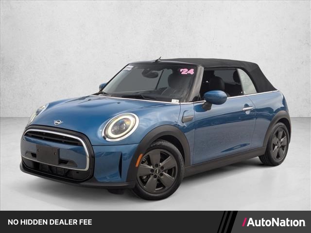 Island Blue Metallic 2024 MINI Cooper Convertible Front-Wheel Drive Automatic