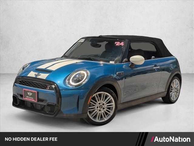 Island Blue Metallic 2024 MINI Cooper Convertible Front-Wheel Drive Automatic