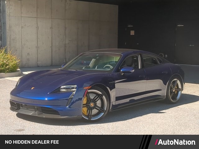 Gentian Blue Metallic 2020 Porsche Taycan Sedan All-Wheel Drive Automatic