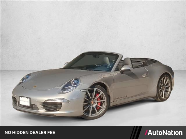 Gray (Platinum Silver Metallic) 2013 Porsche 911 Convertible All-Wheel Drive 7-Speed Automatic