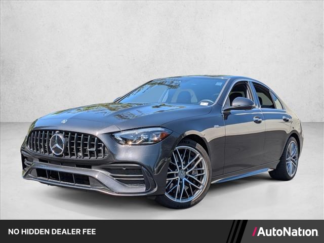 Gray (Graphite Grey Metallic) 2023 Mercedes-Benz C-Class Convertible All-Wheel Drive Automatic