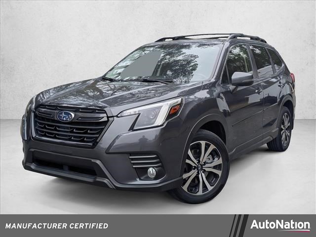 Gray 2023 Subaru Forester Limited Crossover AWD SUV / Crossover All-Wheel Drive Continuously Variable Transmission