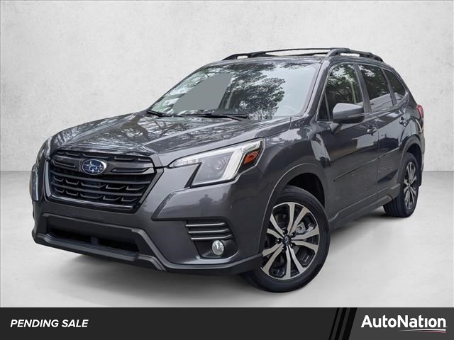 Gray 2023 Subaru Forester Limited Crossover AWD SUV / Crossover All-Wheel Drive Continuously Variable Transmission