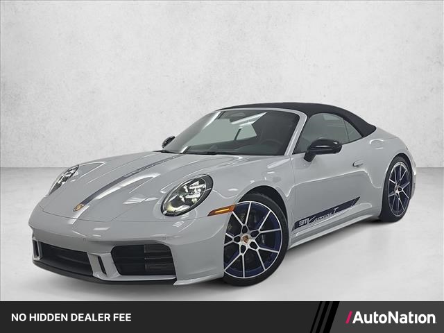 Gray (Ice Grey Metallic) 2026 Porsche 911 Convertible Rear-Wheel Drive Automatic