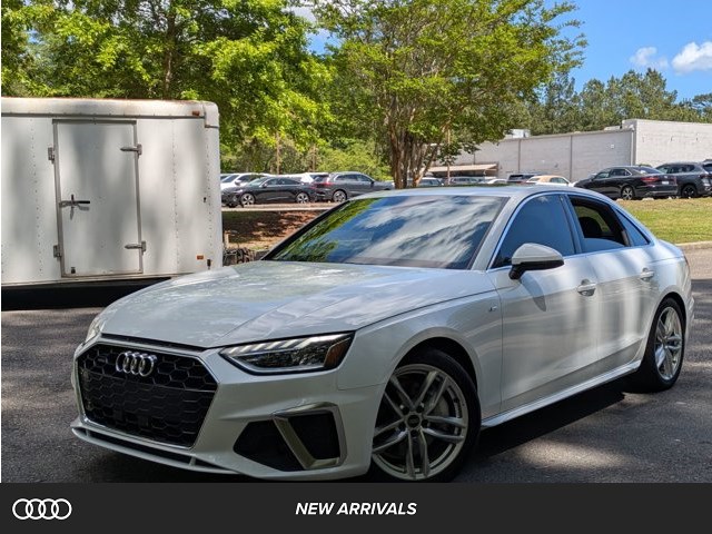 White 2023 Audi A4 quattro Premium Plus S Line 45 TFSI AWD Sedan All-Wheel Drive Automatic