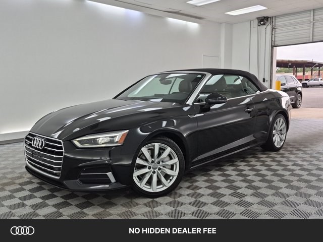 Black 2018 Audi A5 Convertible All-Wheel Drive 7-Speed Automatic