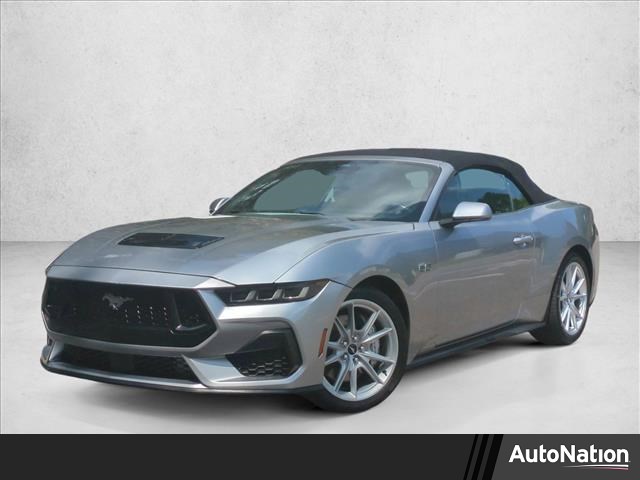 Iconic Silver Metallic 2024 Ford Mustang GT Premium Convertible RWD Convertible Rear-Wheel Drive Automatic