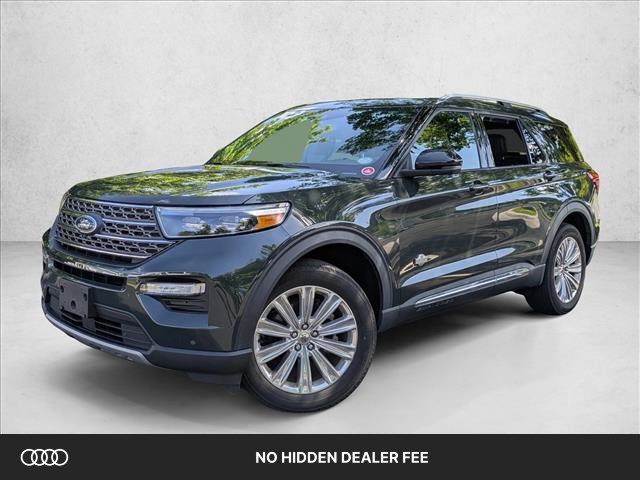 Forged Green Metallic 2021 Ford Explorer SUV / Crossover All-Wheel Drive Automatic