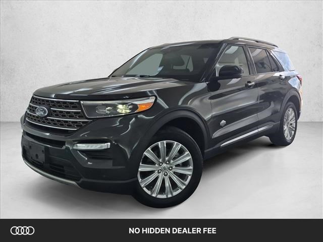 Forged Green Metallic 2021 Ford Explorer SUV / Crossover All-Wheel Drive Automatic