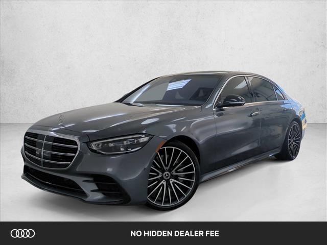 Gray (Selenite Grey) 2021 Mercedes-Benz S-Class Sedan All-Wheel Drive Automatic