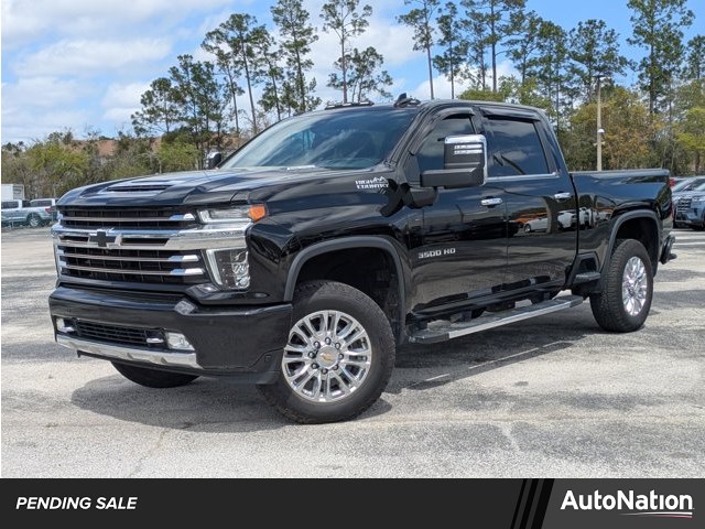 Black 2022 Chevrolet Silverado 3500HD High Country Crew Cab 4WD Pickup Truck Four-Wheel Drive Automatic