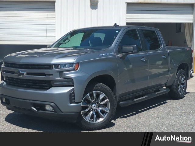 Gray (Satin Steel Metallic) 2020 Chevrolet Silverado 1500 RST Crew Cab 4WD Pickup Truck Four-Wheel Drive Automatic