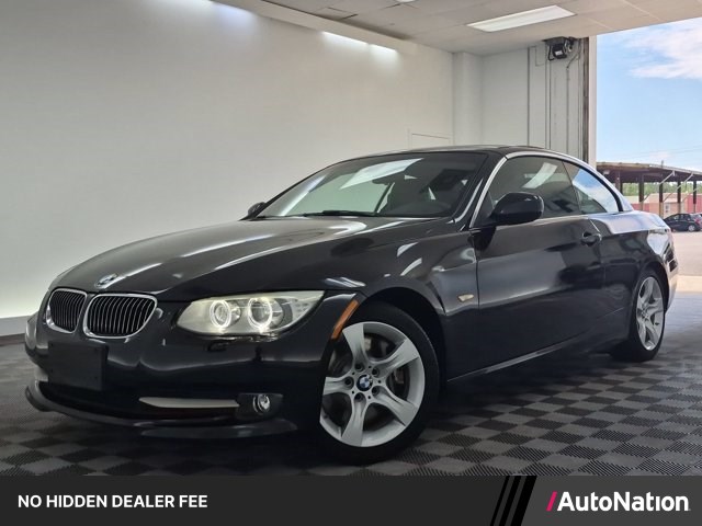 Jet Black 2013 BMW 3 Series Convertible Rear-Wheel Drive Automatic