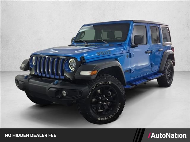 Hydro Blue Pearlcoat 2023 Jeep Wrangler SUV / Crossover Four-Wheel Drive 8-Speed Automatic