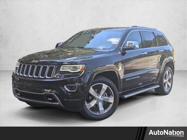 Brilliant Black Crystal Pearlcoat 2016 Jeep Grand Cherokee Overland 4WD SUV / Crossover Four-Wheel Drive 8-Speed Automatic