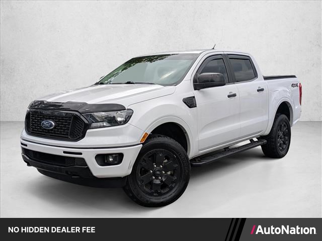 White 2020 Ford Ranger XLT SuperCrew 4WD Pickup Truck Four-Wheel Drive Automatic