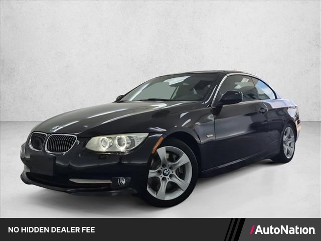 Jet Black 2013 BMW 3 Series Convertible Rear-Wheel Drive Automatic