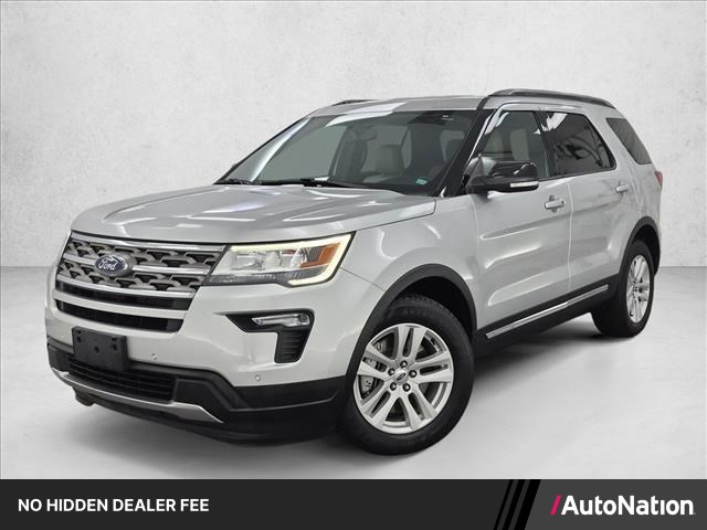 Ingot Silver Metallic 2018 Ford Explorer SUV / Crossover Front-Wheel Drive 6-Speed Automatic
