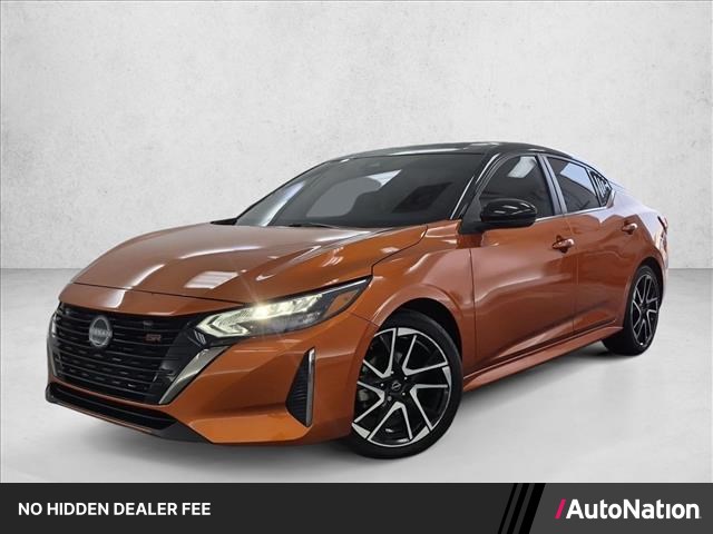 Monarch Orange Metallic/Super Black 2024 Nissan Sentra Sedan Front-Wheel Drive Automatic