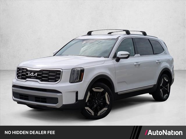 Glacial White Pearl 2023 Kia Telluride S FWD SUV / Crossover Front-Wheel Drive Automatic