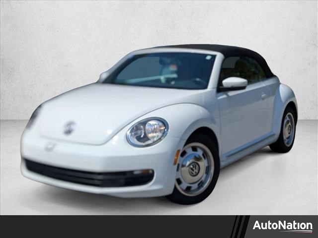 White 2015 Volkswagen Beetle 1.8T Convertible Convertible Front-Wheel Drive 6-Speed Automatic