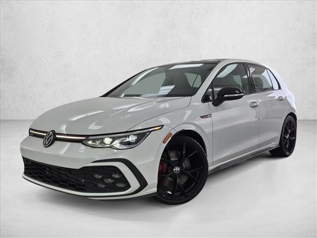 Opal White 2024 Volkswagen Golf GTI Hatchback Front-Wheel Drive 6-Speed Manual
