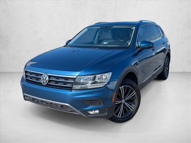 Silk Blue Metallic 2019 Volkswagen Tiguan SUV / Crossover All-Wheel Drive 8-Speed Automatic