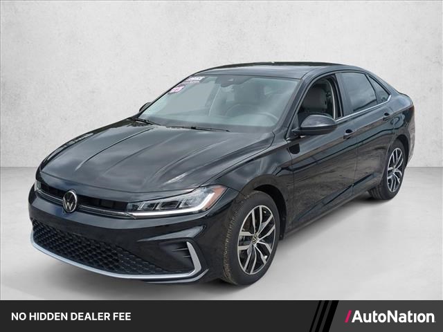 Deep Black Pearl 2025 Volkswagen Jetta SE FWD Sedan Front-Wheel Drive 8-Speed Automatic