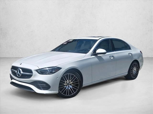 Polar White 2024 Mercedes-Benz C-Class Sedan All-Wheel Drive Automatic